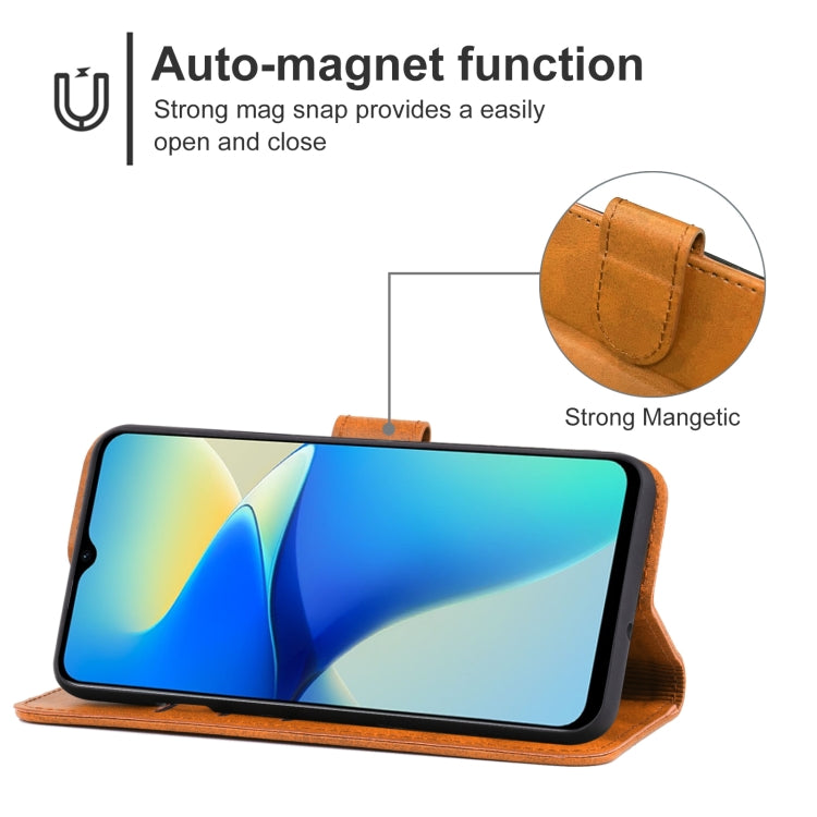 For vivo Y30 5G Leather Phone Case