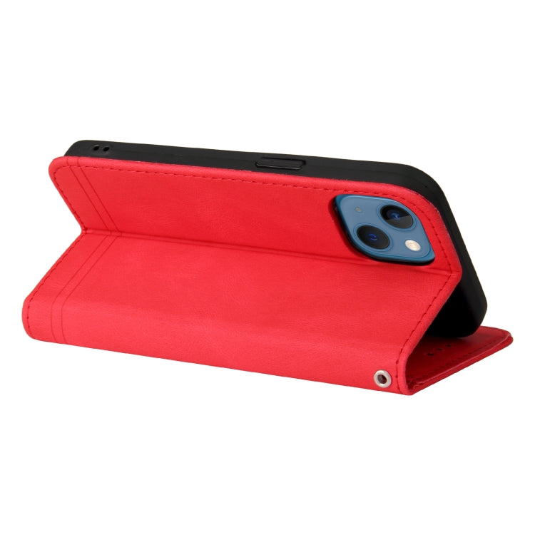 For iPhone 14 Skin Feel Life Tree Leather Case
