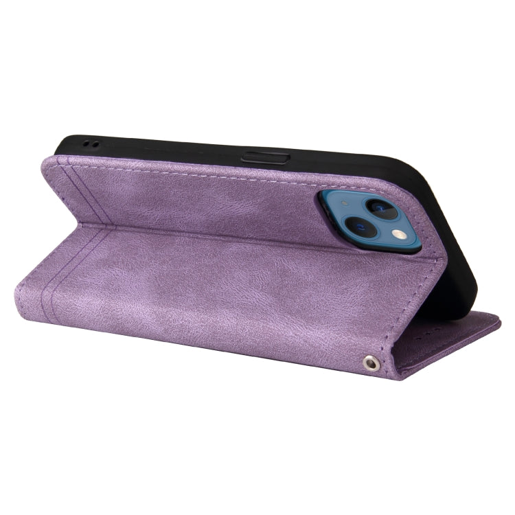 For iPhone 14 Skin Feel Life Tree Leather Case