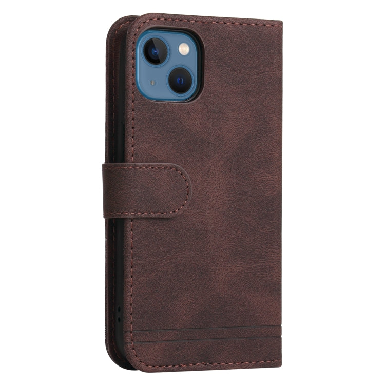 For iPhone 14 Skin Feel Life Tree Leather Case
