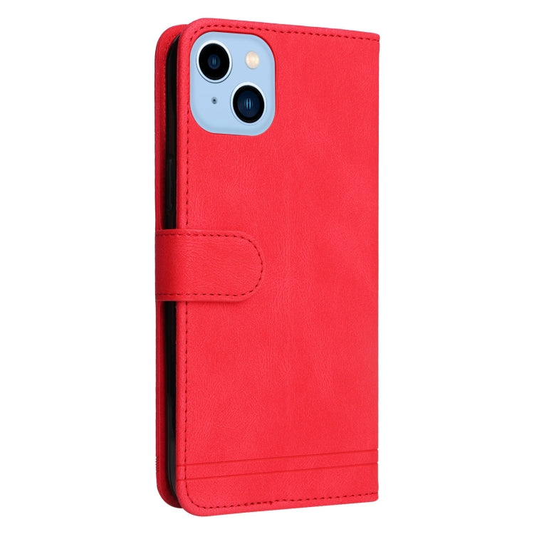 For iPhone 14 Plus Skin Feel Life Tree Leather Case