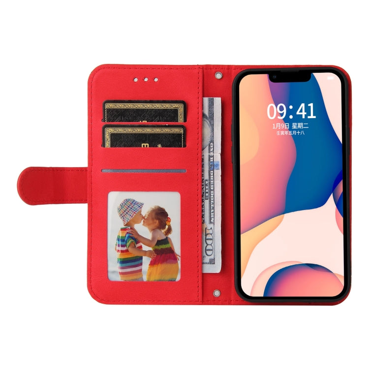 For iPhone 14 Plus Skin Feel Life Tree Leather Case
