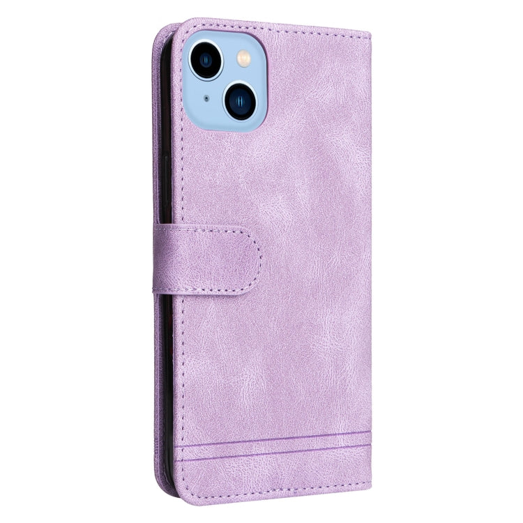 For iPhone 14 Plus Skin Feel Life Tree Leather Case