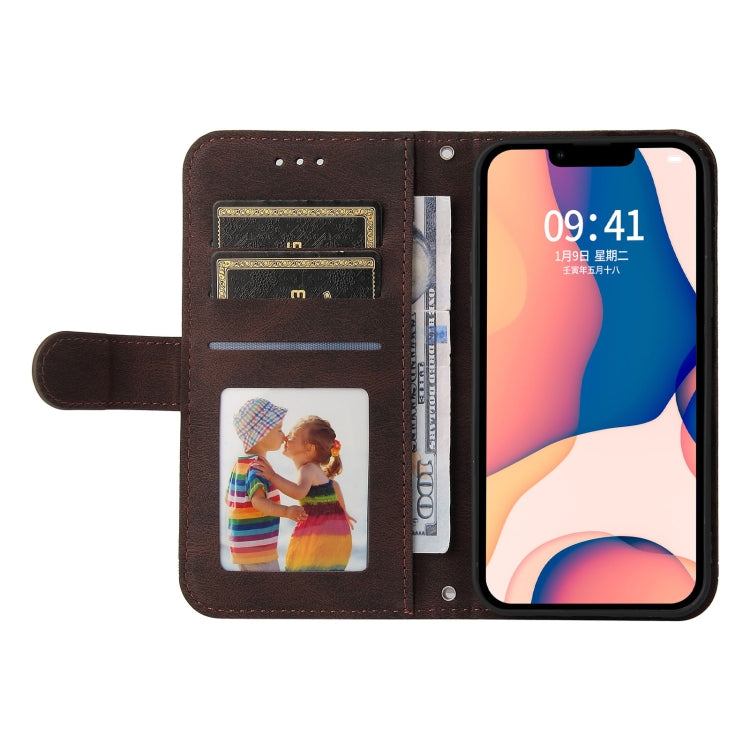 For iPhone 14 Plus Skin Feel Life Tree Leather Case
