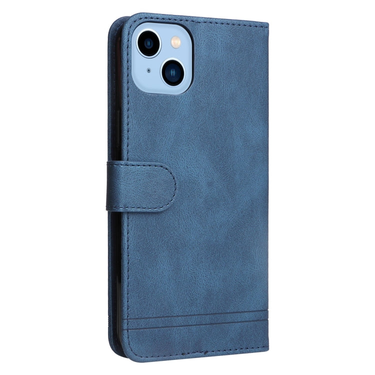 For iPhone 14 Plus Skin Feel Life Tree Leather Case