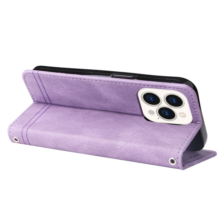 For iPhone 14 Pro Skin Feel Life Tree Leather Case