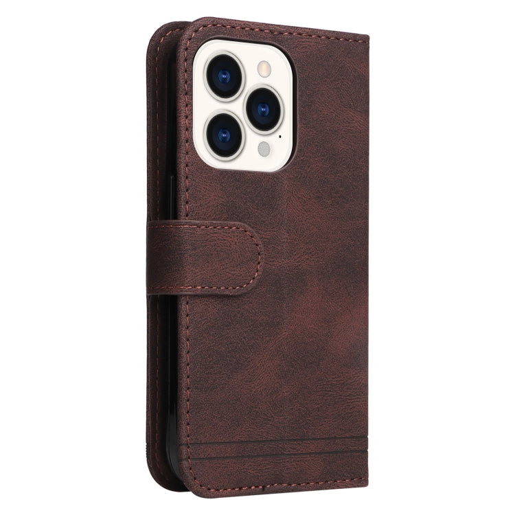 For iPhone 14 Pro Skin Feel Life Tree Leather Case
