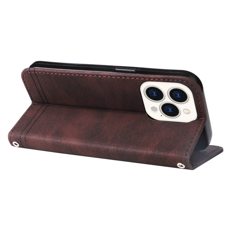 For iPhone 14 Pro Skin Feel Life Tree Leather Case