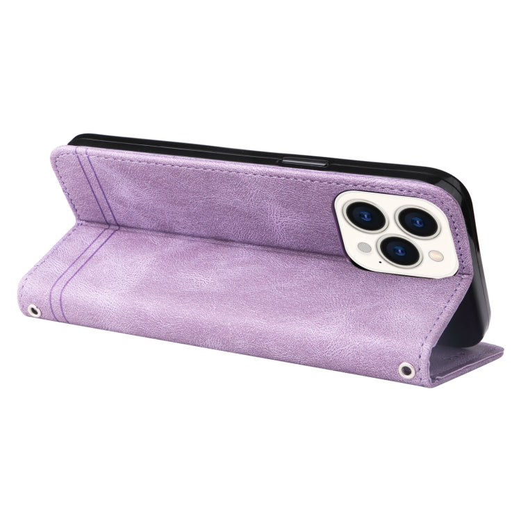 For iPhone 14 Pro Max Skin Feel Life Tree Leather Case