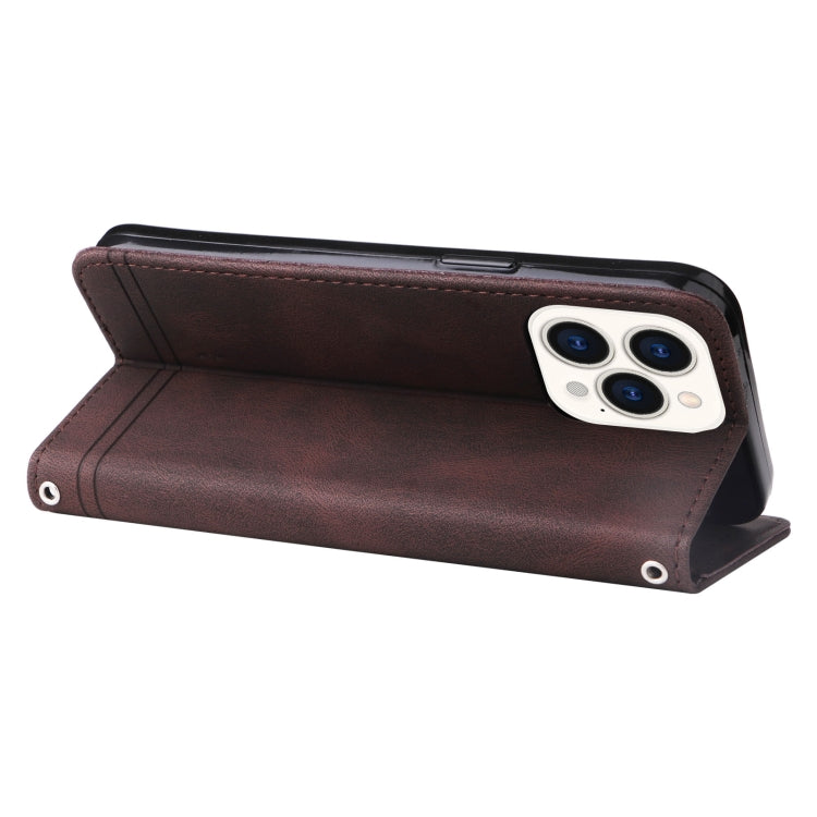 For iPhone 14 Pro Max Skin Feel Life Tree Leather Case
