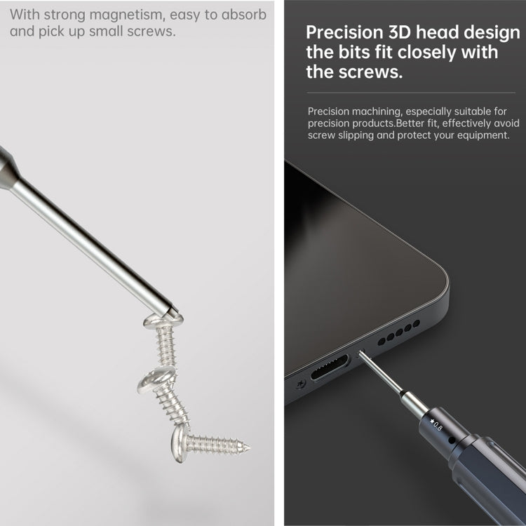 JAKEMY JM-8179 3D Magnetic Non-Slip Screwdriver, Model:Y0.8