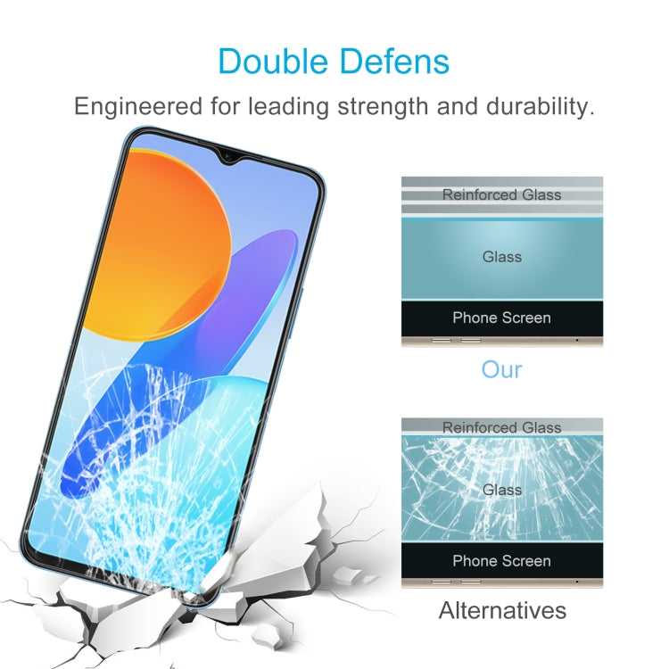 50 PCS 0.26mm 9H 2.5D Tempered Glass Film For Honor X8 5G / X8a / Play7T Pro