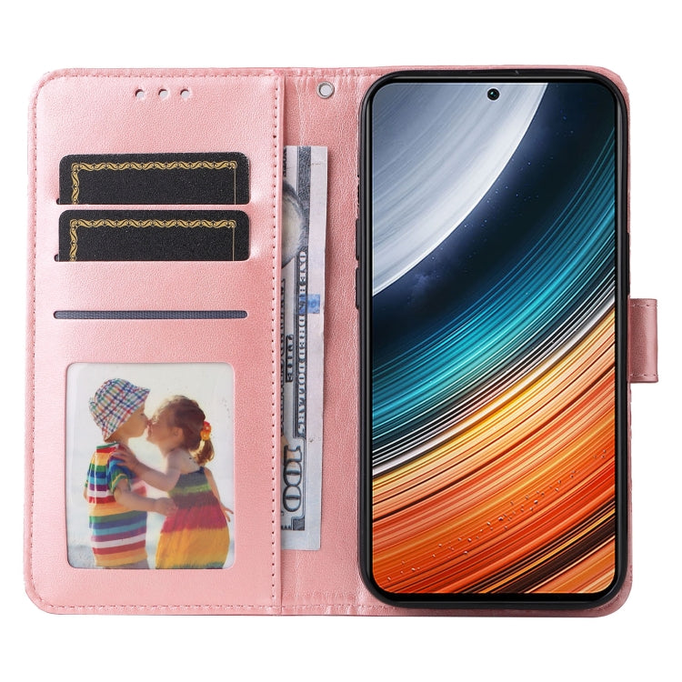 For Xiaomi Redmi K40S / Poco F4 Embossed Sunflower Leather Phone Case