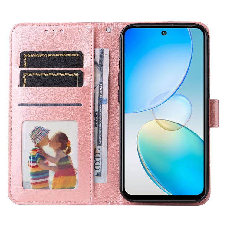 For Infinix Hot 12 Embossed Sunflower Leather Phone Case
