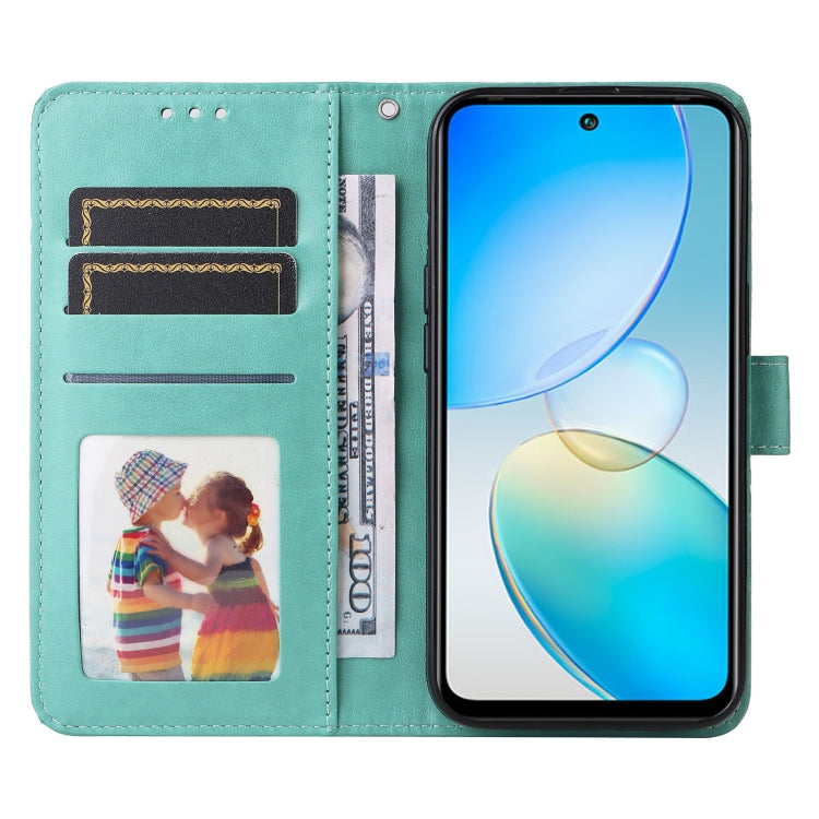 For Infinix Hot 12 Embossed Sunflower Leather Phone Case