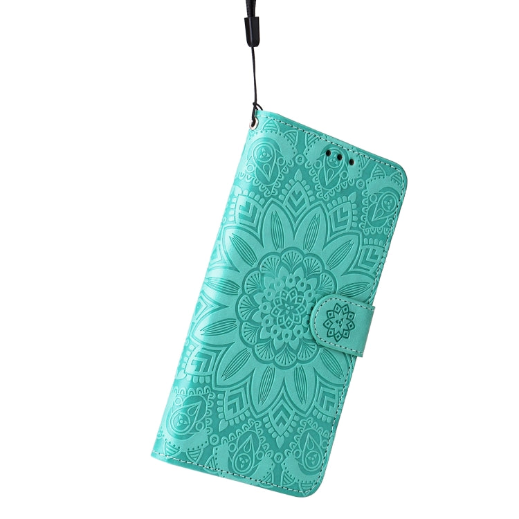 For Infinix Hot 12 Embossed Sunflower Leather Phone Case