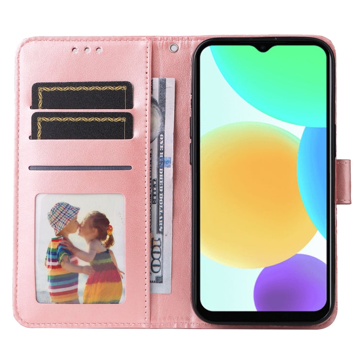 For Infinix Smart 6 Embossed Sunflower Leather Phone Case