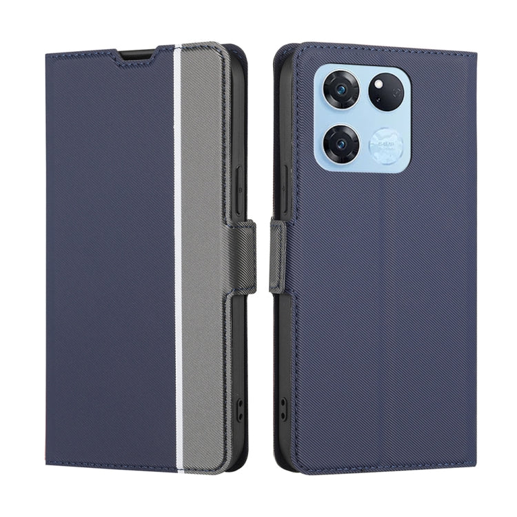 For OnePlus Ace Racing Twill Texture Side Button Leather Phone Case