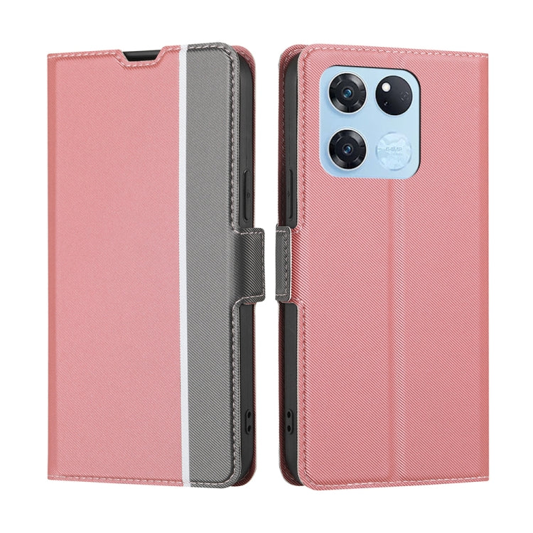 For OnePlus Ace Racing Twill Texture Side Button Leather Phone Case
