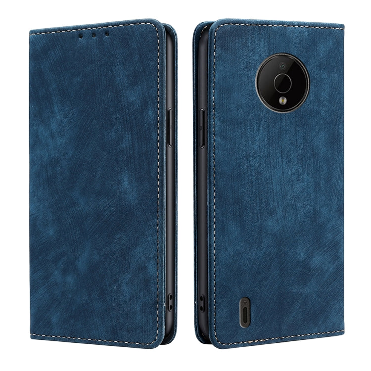 For Nokia C200 Anti-theft Brush Magnetic Leather Phone Case
