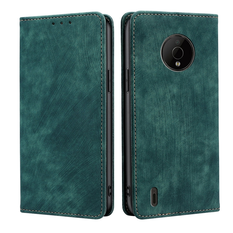 For Nokia C200 Anti-theft Brush Magnetic Leather Phone Case