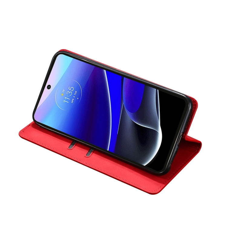 For Motorola Moto G42 4G Skin Feel Magnetic Horizontal Flip Leather Phone Case