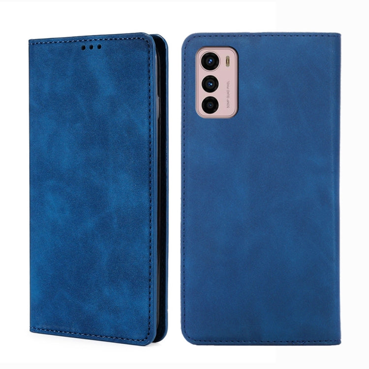 For Motorola Moto G42 4G Skin Feel Magnetic Horizontal Flip Leather Phone Case
