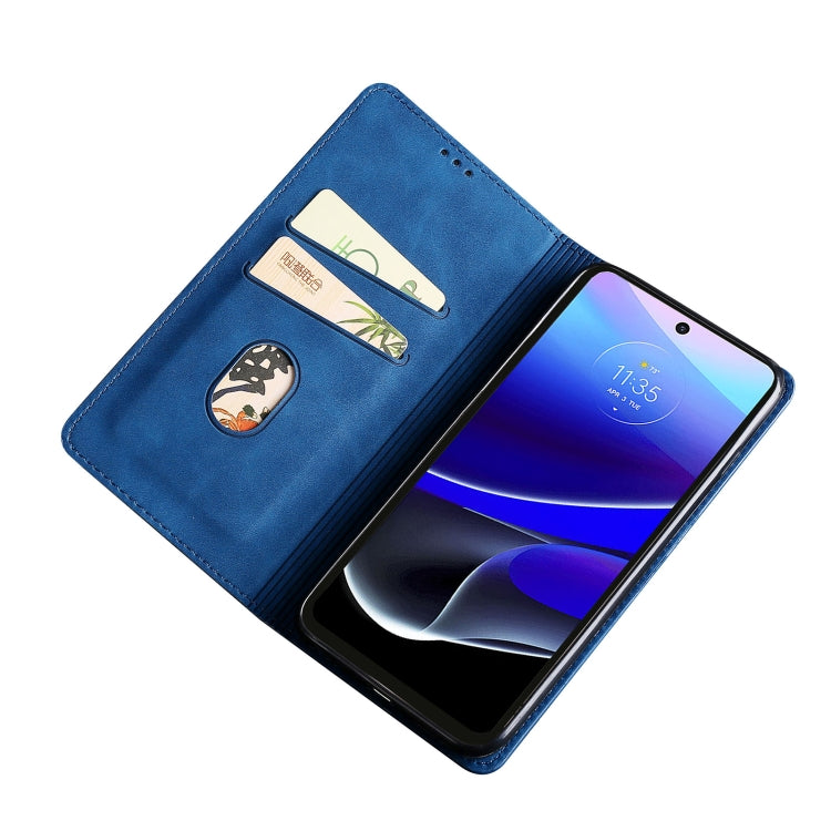 For Motorola Moto G42 4G Skin Feel Magnetic Horizontal Flip Leather Phone Case