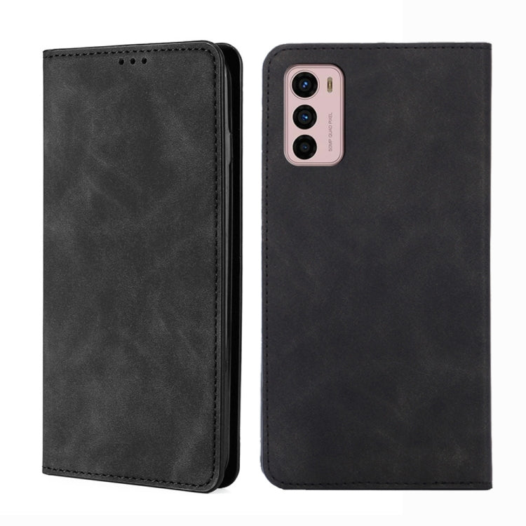 For Motorola Moto G42 4G Skin Feel Magnetic Horizontal Flip Leather Phone Case
