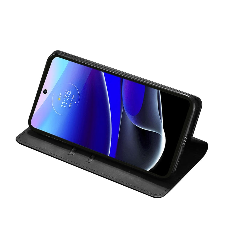 For Motorola Moto G42 4G Skin Feel Magnetic Horizontal Flip Leather Phone Case