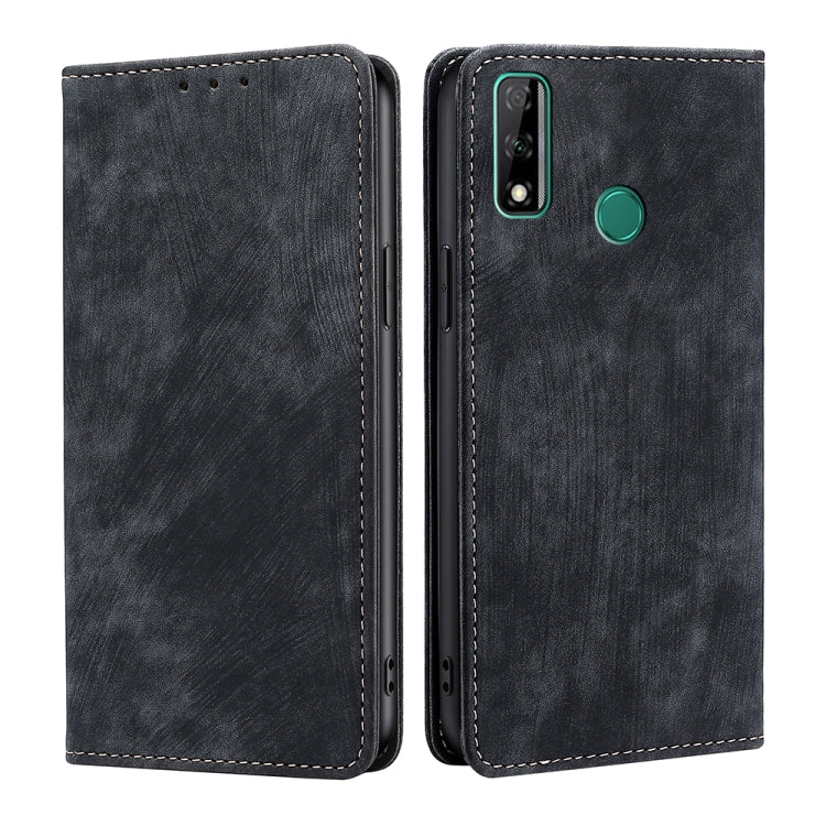 For Huawei Y8S RFID Anti-theft Brush Magnetic Leather Phone Case