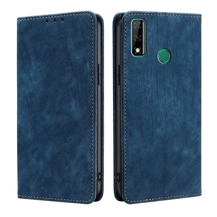 For Huawei Y8S RFID Anti-theft Brush Magnetic Leather Phone Case