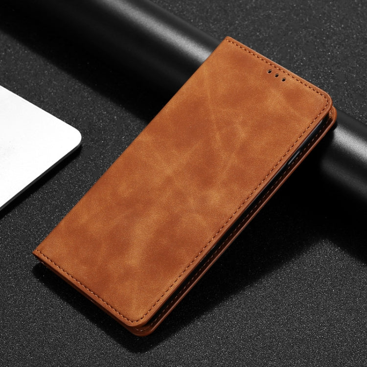 For OPPO A57 4G 2022 Skin Feel Magnetic Horizontal Flip Leather Phone Case