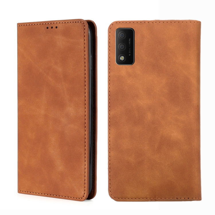 For TCL 30T T603DL Skin Feel Magnetic Horizontal Flip Leather Phone Case