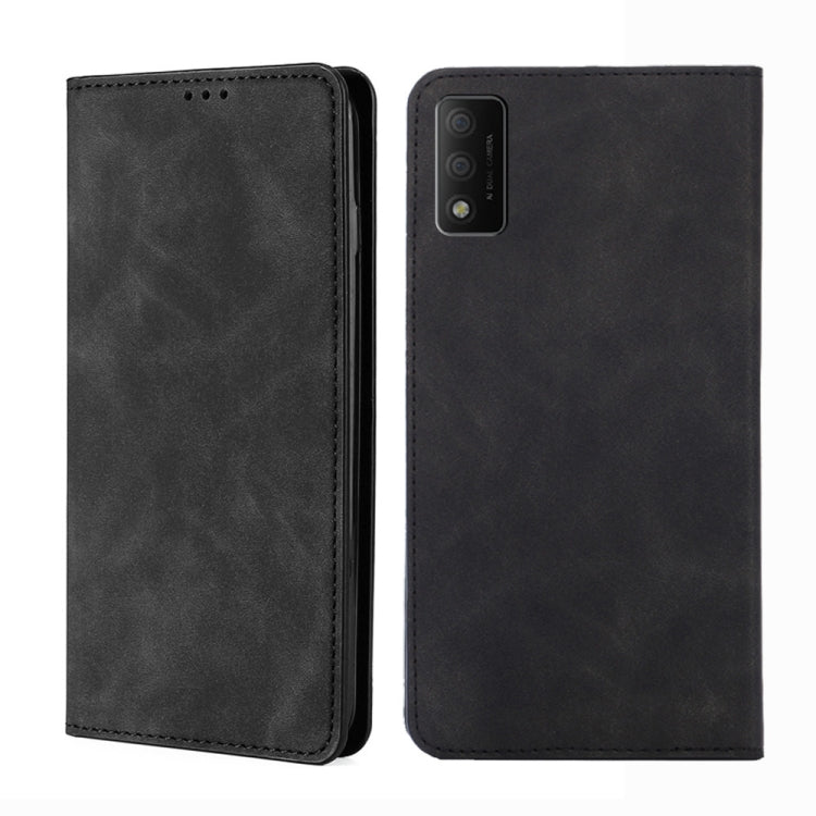 For TCL 30T T603DL Skin Feel Magnetic Horizontal Flip Leather Phone Case