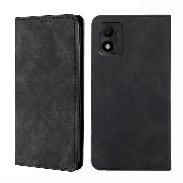For TCL 303 Skin Feel Magnetic Horizontal Flip Leather Phone Case