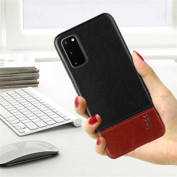 For Galaxy S20 5G IMAK Ruiyi Series Concise Slim PU + PC Protective Case