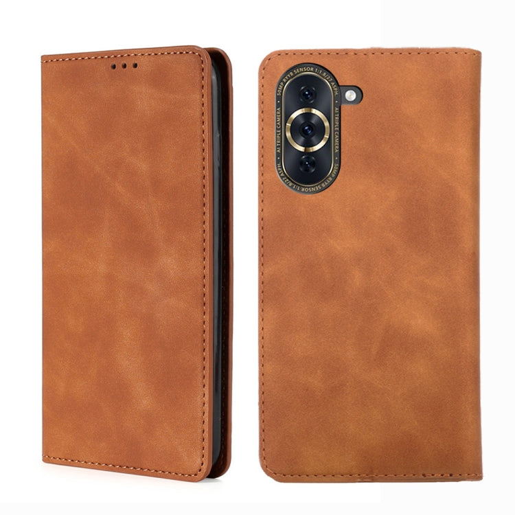 For Huawei nova 10 Pro Skin Feel Magnetic Horizontal Flip Leather Phone Case