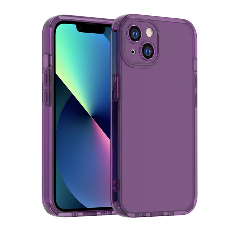 For iPhone 13 mini Straight Edge Space Shockproof Phone Case