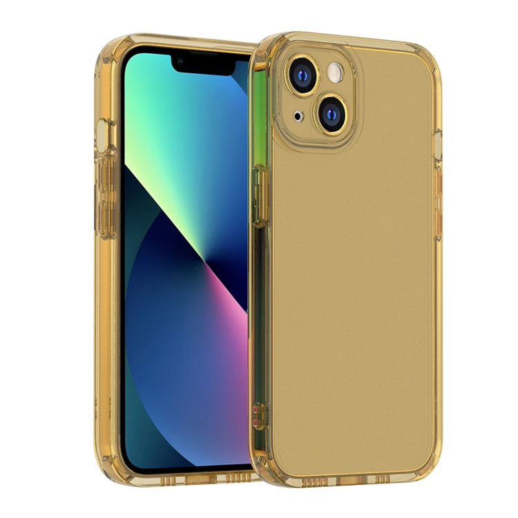 For iPhone 13 Straight Edge Space Shockproof Phone Case
