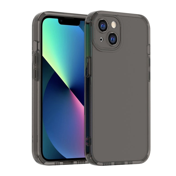 For iPhone 13 Straight Edge Space Shockproof Phone Case