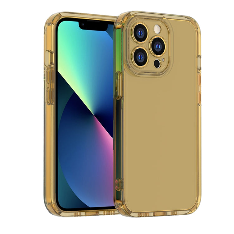 For iPhone 13 Pro Straight Edge Space Shockproof Phone Case