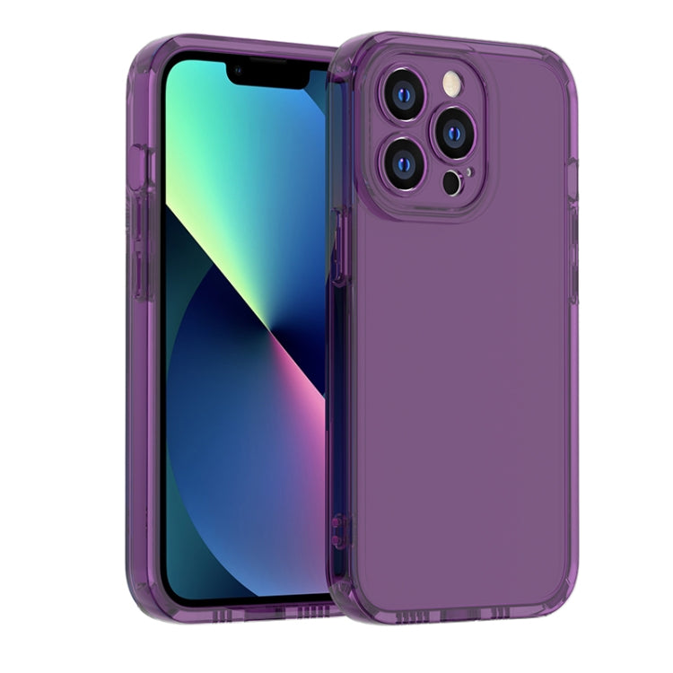 For iPhone 13 Pro Max Straight Edge Space Shockproof Phone Case