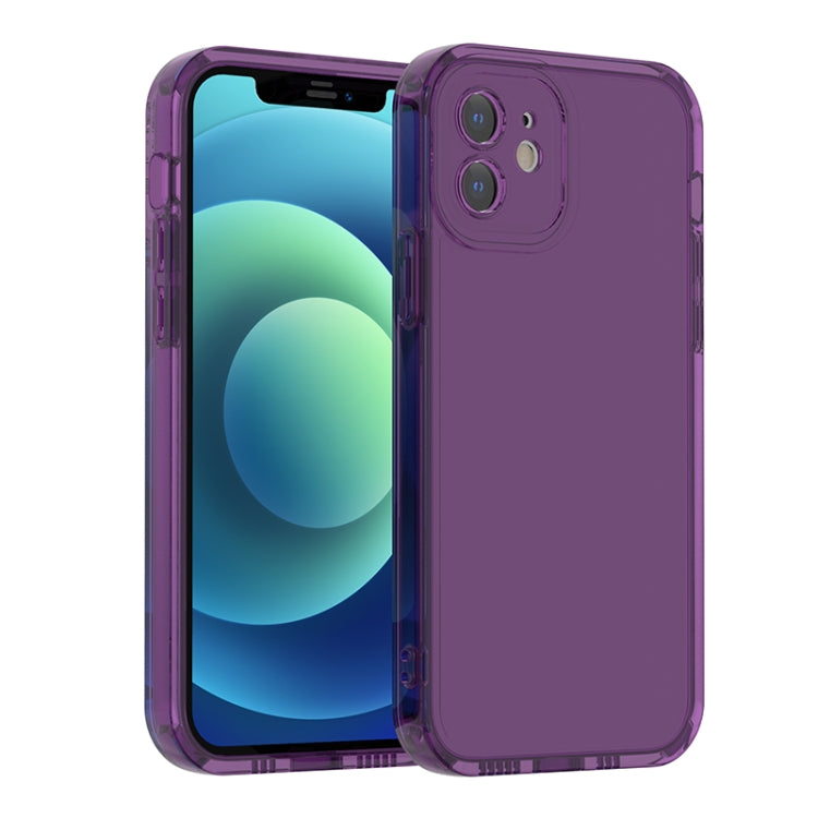 For iPhone 12 mini Straight Edge Space Shockproof Phone Case