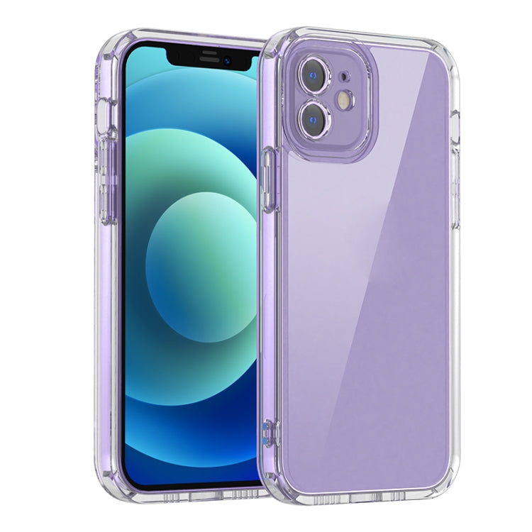 For iPhone 12 Straight Edge Space Shockproof Phone Case