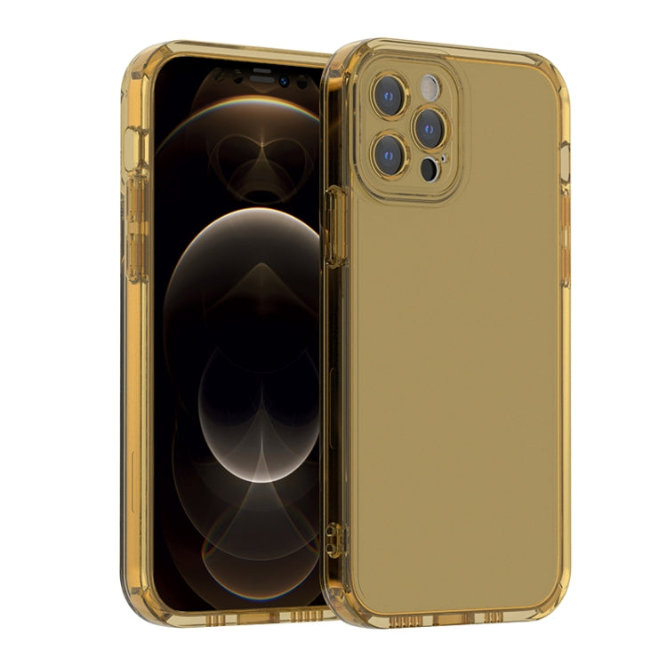 For iPhone 12 Pro Straight Edge Space Shockproof Phone Case