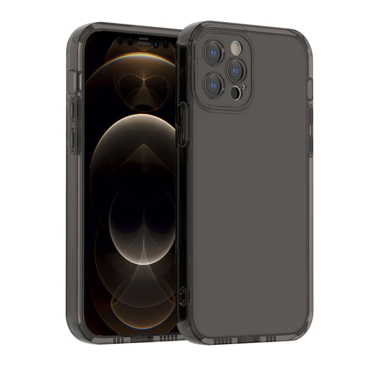For iPhone 12 Pro Straight Edge Space Shockproof Phone Case