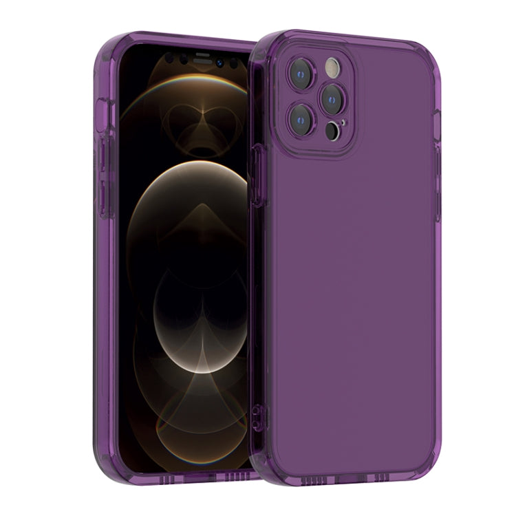 For iPhone 12 Pro Straight Edge Space Shockproof Phone Case