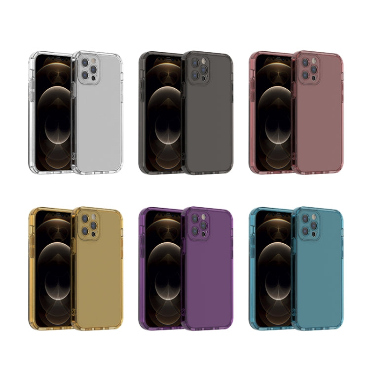 For iPhone 12 Pro Straight Edge Space Shockproof Phone Case