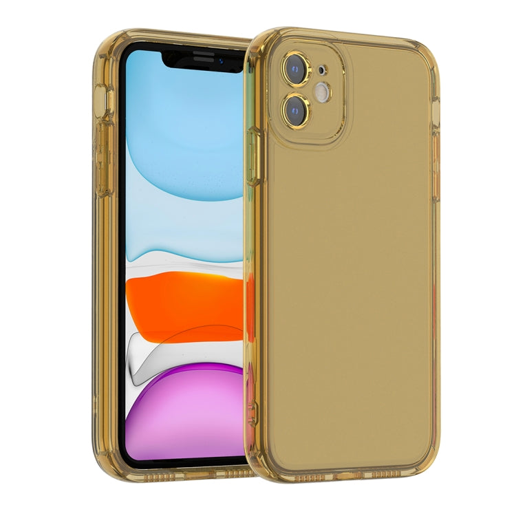 For iPhone 11 Straight Edge Space Shockproof Phone Case